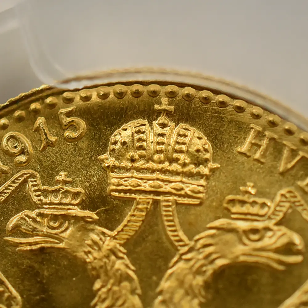 アンティークコイン10：5862 オーストリア 1915 フランツ・ヨーゼフ1世 ダカット 金貨 リストライク PCGS MS68