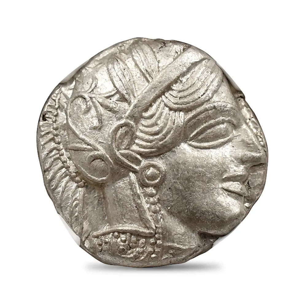古代コイン2：5861 古代ギリシャ 紀元前440-404 アテナ フクロウ テトラドラクマ 銀貨 NGC MS Strike: 4/5 Surface: 4/5