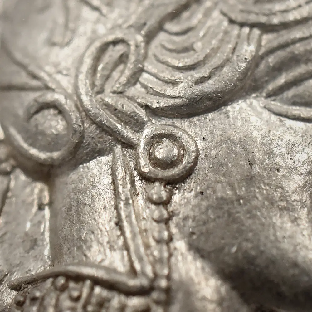 古代コイン9：5861 古代ギリシャ 紀元前440-404 アテナ フクロウ テトラドラクマ 銀貨 NGC MS Strike: 4/5 Surface: 4/5