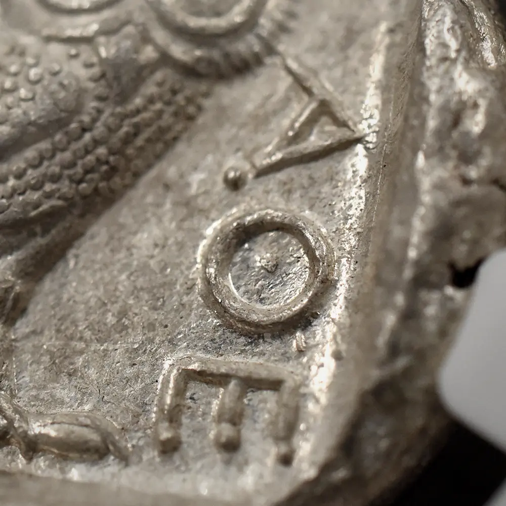 古代コイン12：5861 古代ギリシャ 紀元前440-404 アテナ フクロウ テトラドラクマ 銀貨 NGC MS Strike: 4/5 Surface: 4/5