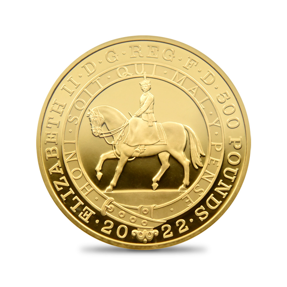 2022 エリザベス2世 即位70周年記念プラチナジュビリー 500ポンド5オンス金貨 ファーストリリース NGC PF70UC 箱付き