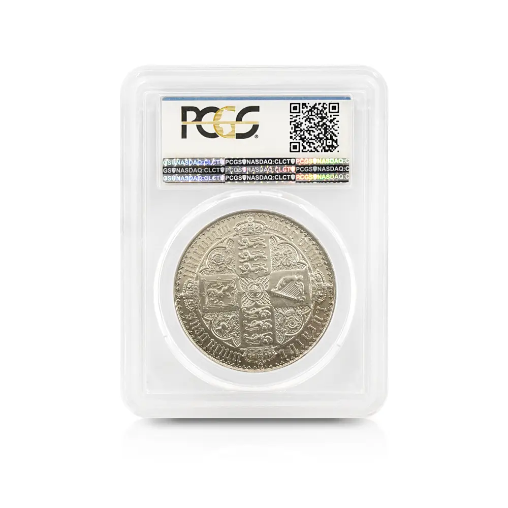 アンティークコイン5：5865 1847 ヴィクトリア女王 ゴチッククラウン銀貨 アンデシモエッジ PCGS PR55 S-3883