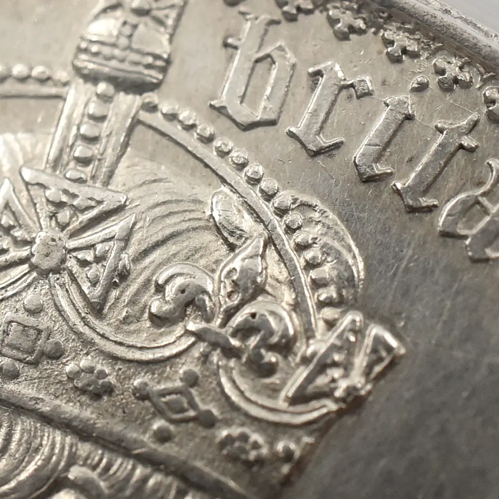 アンティークコイン6：5865 1847 ヴィクトリア女王 ゴチッククラウン銀貨 アンデシモエッジ PCGS PR55 S-3883