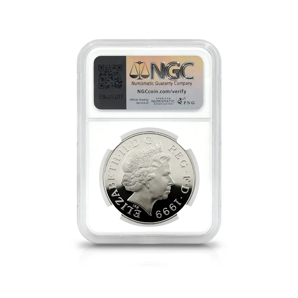 モダンコイン5：5878 1999 エリザベス2世 ダイアナ妃追悼記念 5ポンド銀貨 NGC PF69UC 箱付き