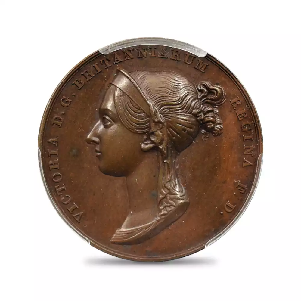 メダル2：3145 1838 ヴィクトリア女王 戴冠記念 銅メダル PCGS SP61 Eimer-1315