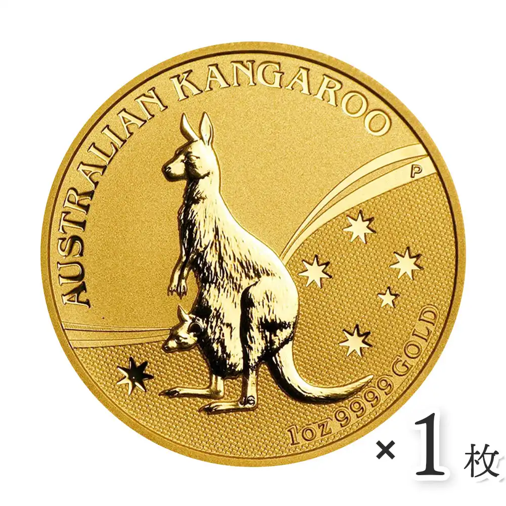 地金型s2：3155 オーストラリア 2009 エリザベス2世 カンガルー 100ドル 1オンス 金貨【1枚】 (コインケース付き)