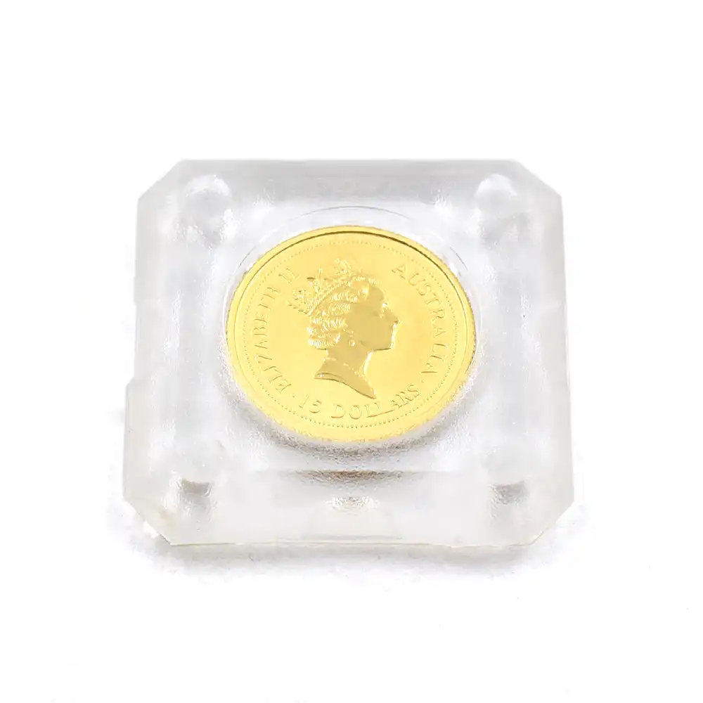 地金型5：5902 オーストラリア 1998 カンガルー 15ドル 1/10オンス 金貨 【1枚】 (コインケース付き)