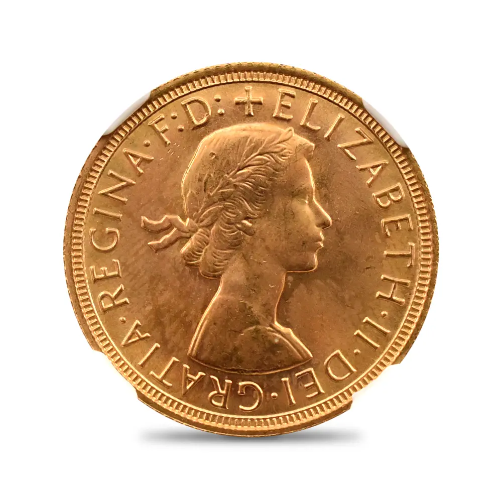 モダンコイン2：5920 1968 エリザベス2世 ヤングヤング 聖ジョージ竜退治 ソブリン金貨 NGC MS66+