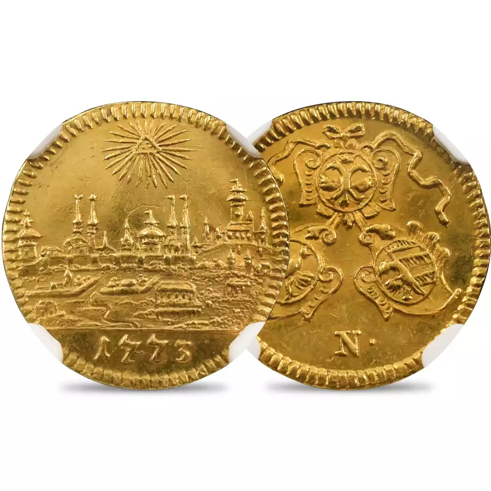 準最高鑑定】ドイツ 1700 ニュルンベルクラム・ダカット金貨 NGC