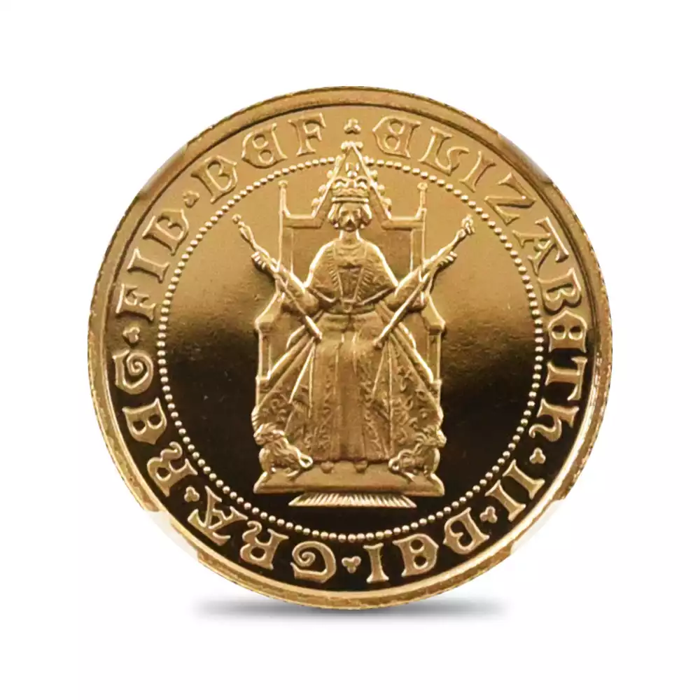 モダンコイン2：3214 1989 エリザベス2世 ソブリン金貨発行500周年記念 1/2ソブリン金貨 NGC PF68UC