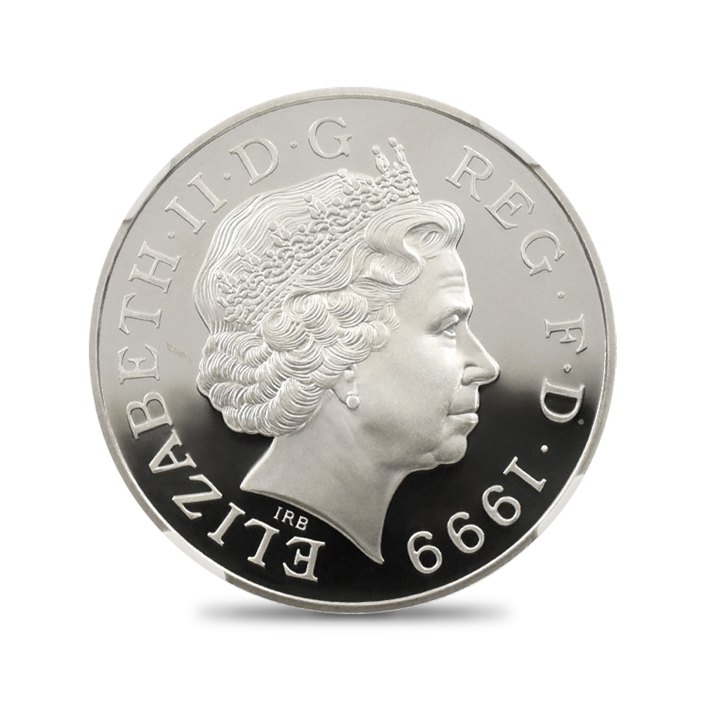 モダンコイン3：4546 1999 エリザベス2世 ダイアナ妃追悼記念 5ポンド銀貨 NGC PF69UC