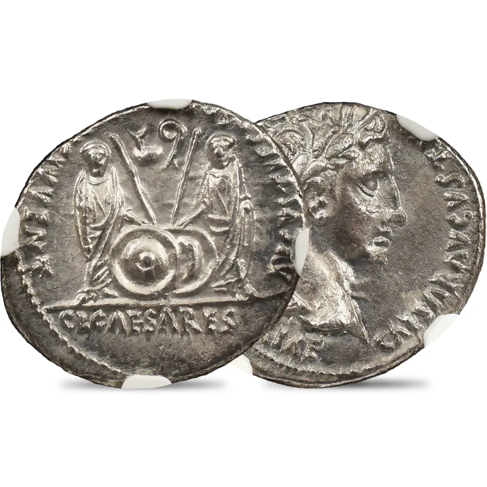 古代ローマ デナリウス銀貨 19BC アウグストゥス