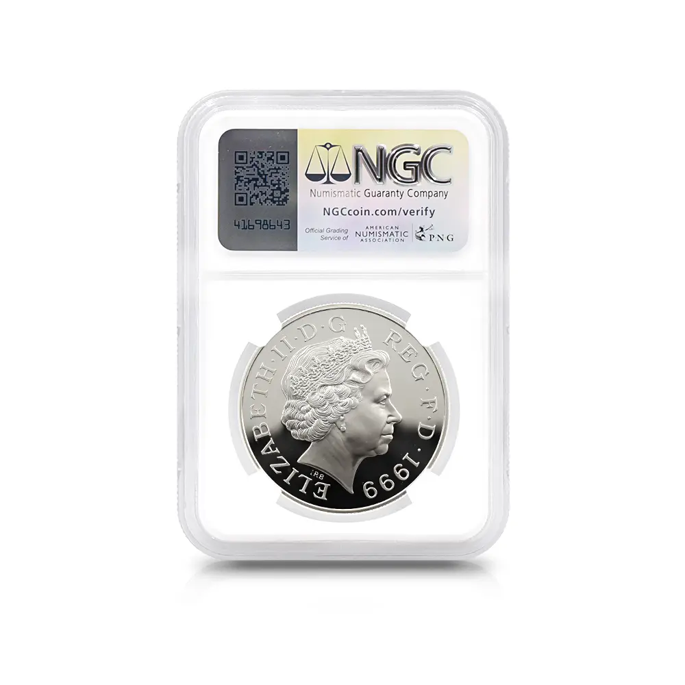 モダンコイン5：5930 1999 エリザベス2世 ダイアナ妃追悼記念 5ポンド銀貨 NGC PF69UC