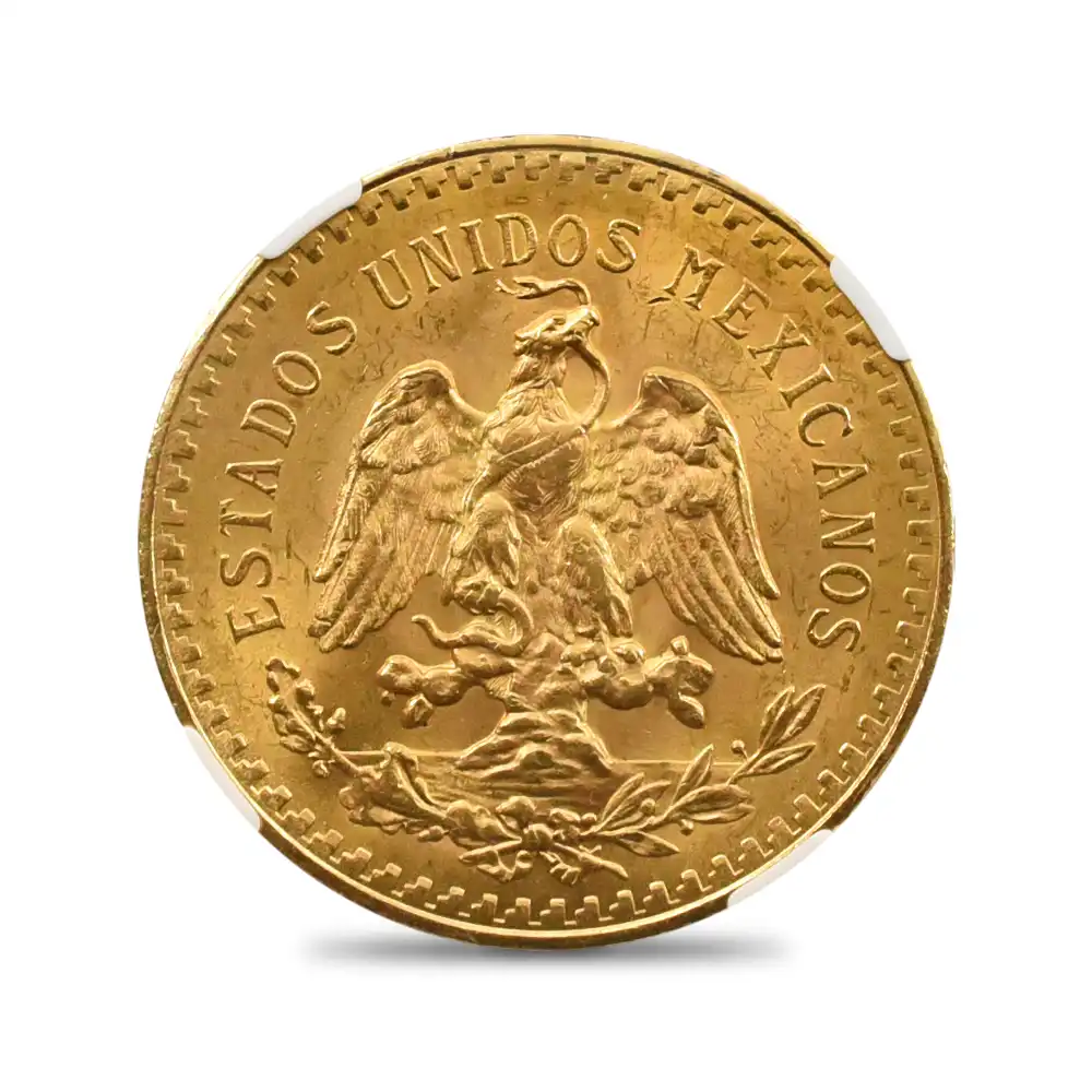 アンティークコイン3：5943 メキシコ 1927 50ペソ金貨 NGC MS63