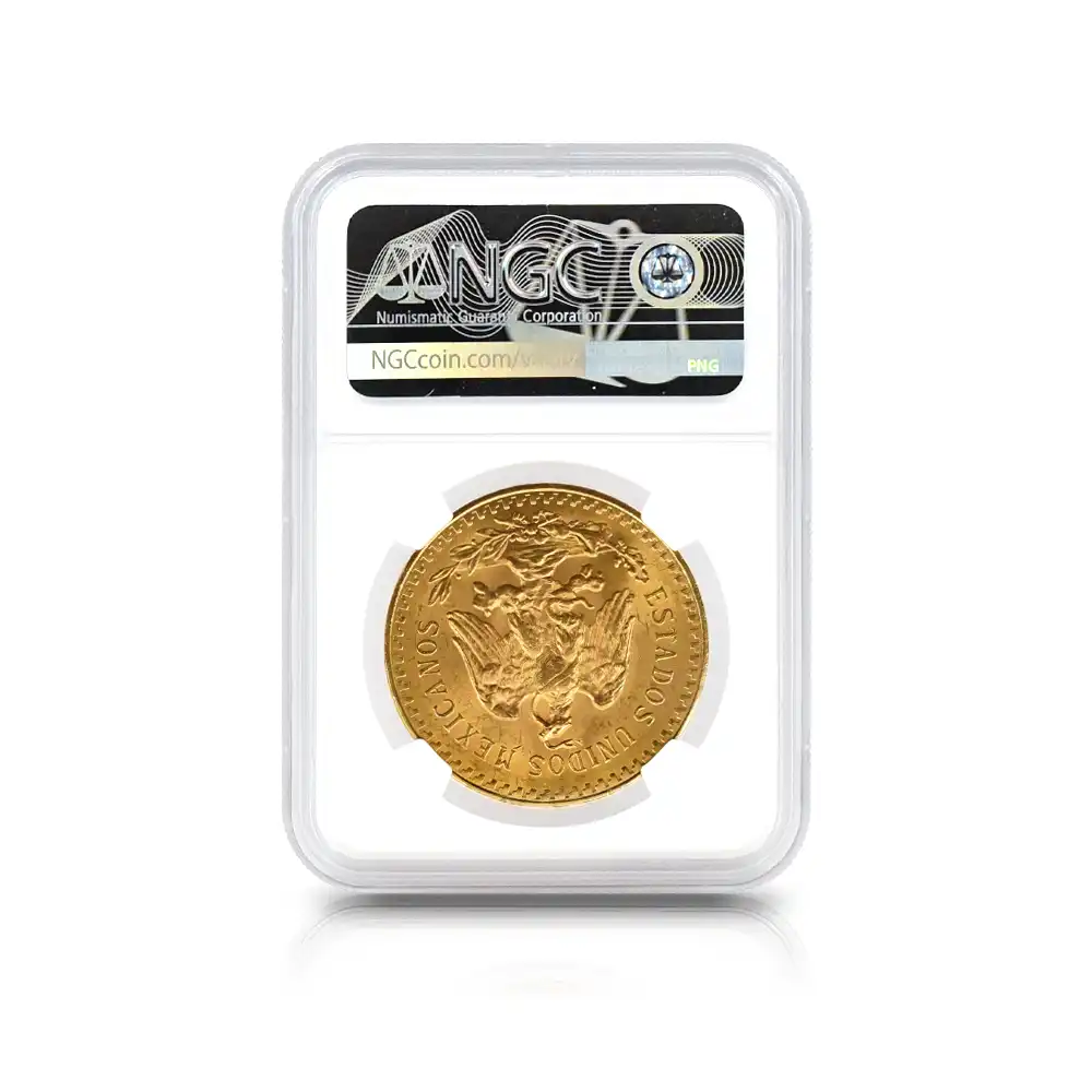 アンティークコイン5：5943 メキシコ 1927 50ペソ金貨 NGC MS63