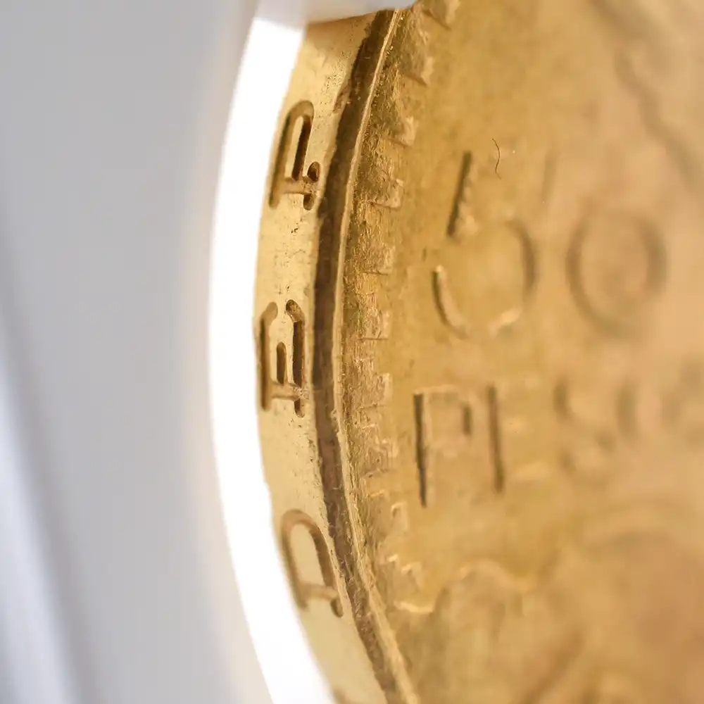 アンティークコイン13：5943 メキシコ 1927 50ペソ金貨 NGC MS63