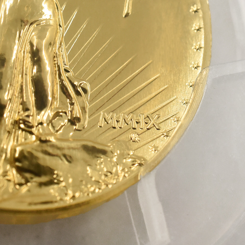 モダンコイン9：5945 アメリカ 2009 ウルトラハイレリーフ ダブルイーグル 20ドル 金貨 PCGS MS70