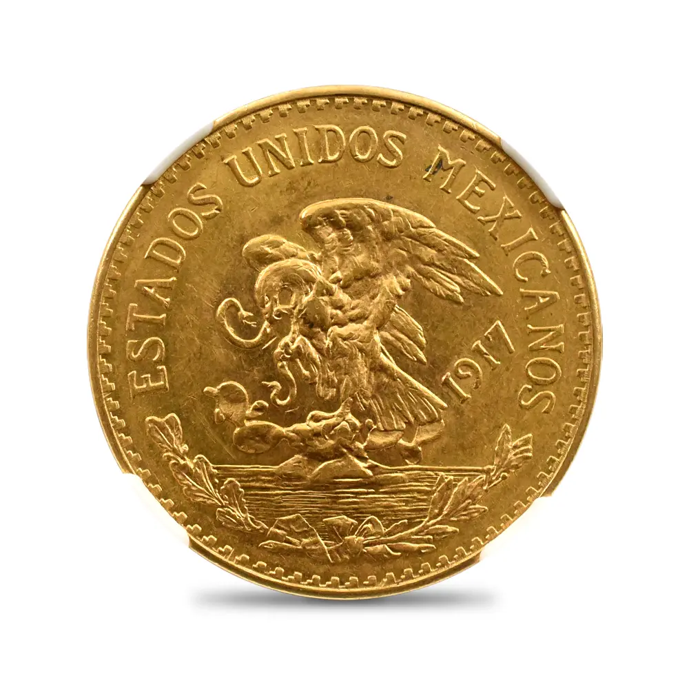 アンティークコイン2：5947 メキシコ 1917 アステカ 20ペソ金貨 NGC MS62