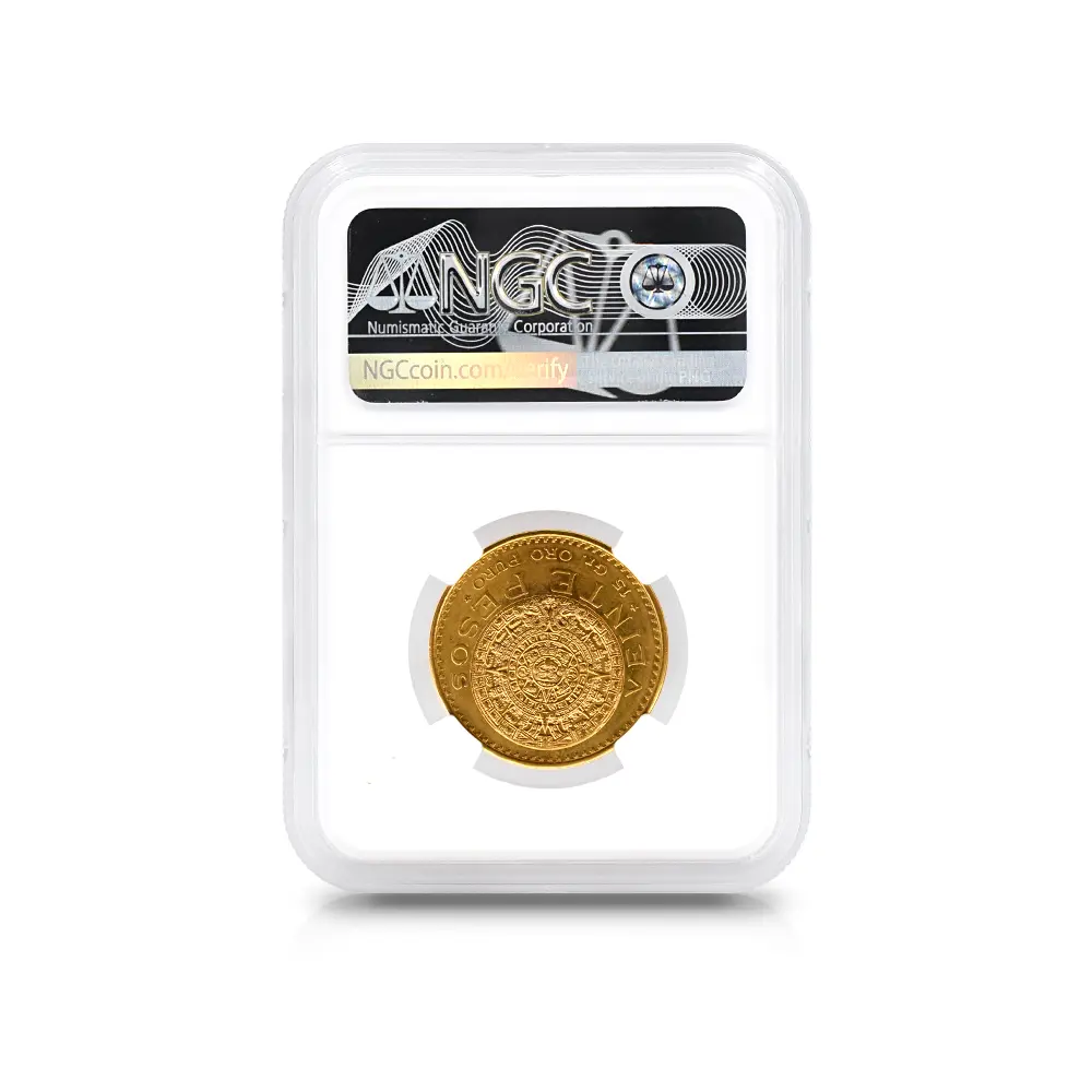 アンティークコイン5：5947 メキシコ 1917 アステカ 20ペソ金貨 NGC MS62
