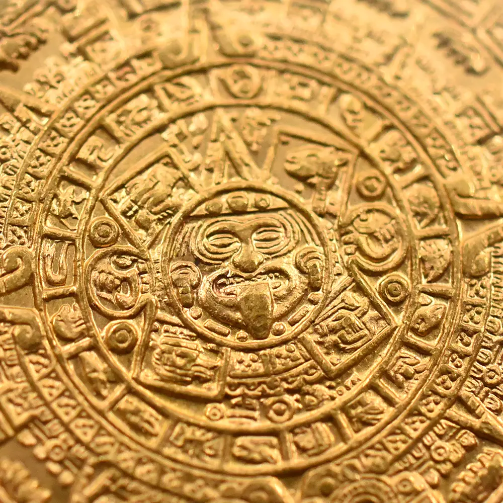 アンティークコイン11：5947 メキシコ 1917 アステカ 20ペソ金貨 NGC MS62