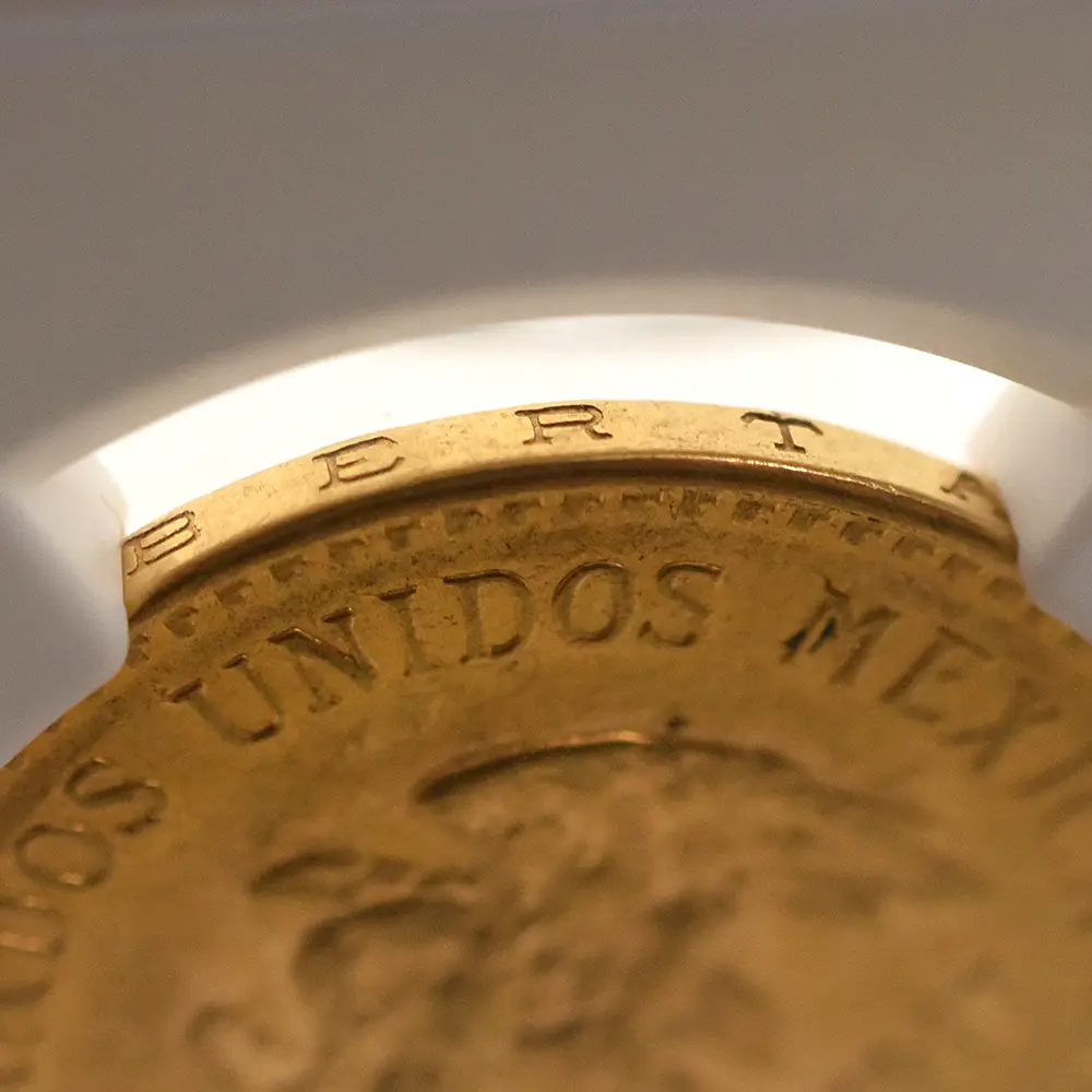 アンティークコイン13：5947 メキシコ 1917 アステカ 20ペソ金貨 NGC MS62