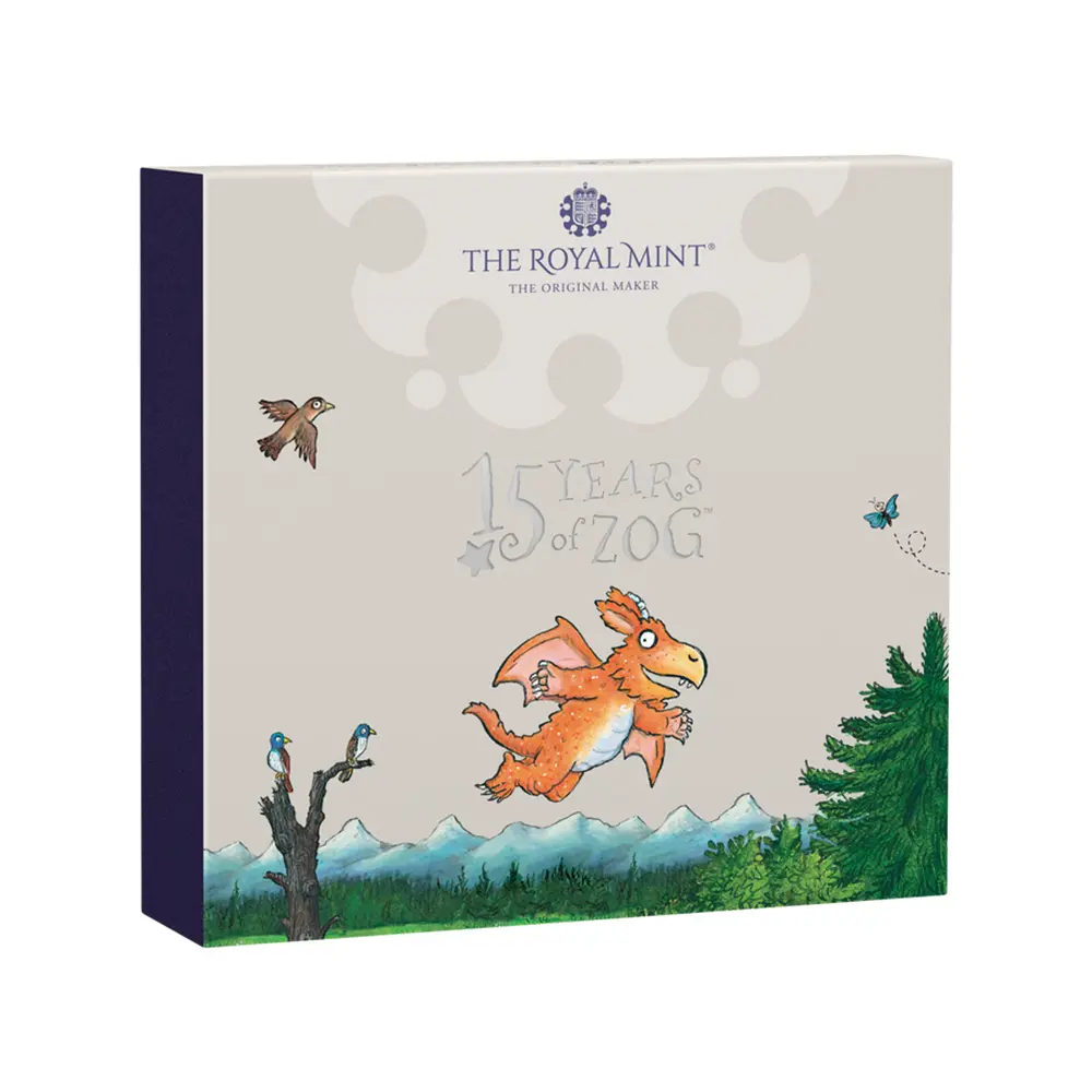 モダンコイン4：5950 2025 チャールズ3世 『ZOG(ゾグ)』 50ペンスプルーフカラー銀貨 未鑑定 箱付き【ご予約承り品】
