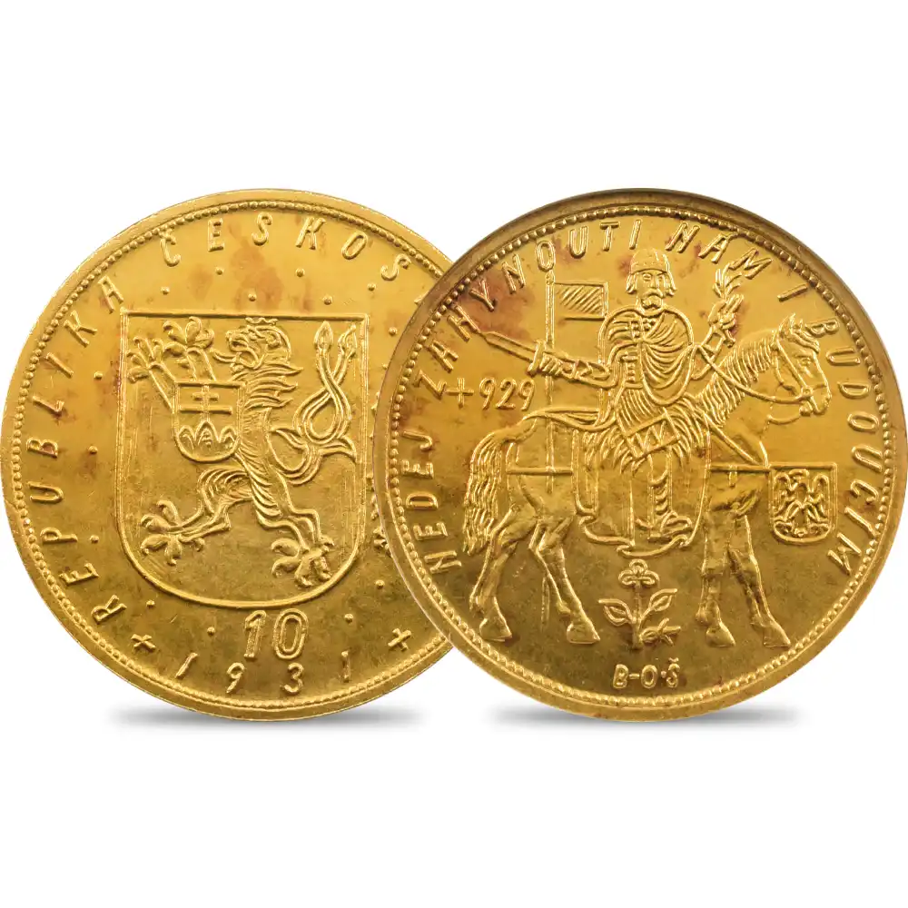 アンティークコイン1：5951 チェコスロバキア 1931 10ドゥカート金貨 NGC MS65