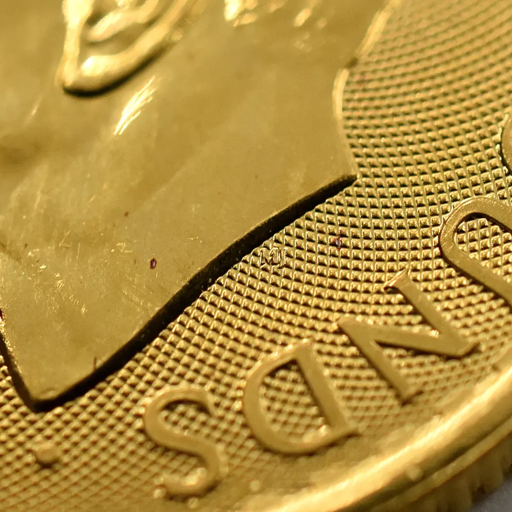地金型9：5954 イギリス 2025 チャールズ3世 ブリタニア 30ポンド 1/3オンス 金貨 トライデント01マーク入り【1枚】 (コインケース付き)