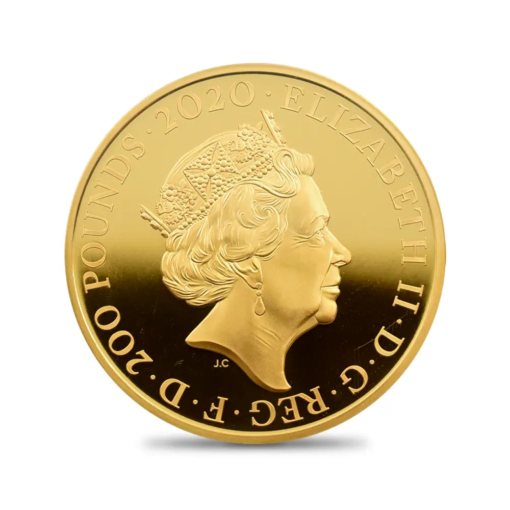 モダンコイン3：4619 2020 エリザベス2世 007 ジェームズ・ボンド 第1貨 200ポンド2オンス金貨 PCGS PR70DC
