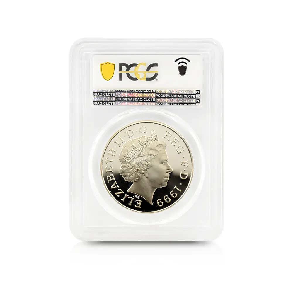 モダンコイン5：5969 1999 エリザベス2世 ダイアナ妃追悼記念 5ポンド銀貨 PCGS PR69DC S-L6 箱付き