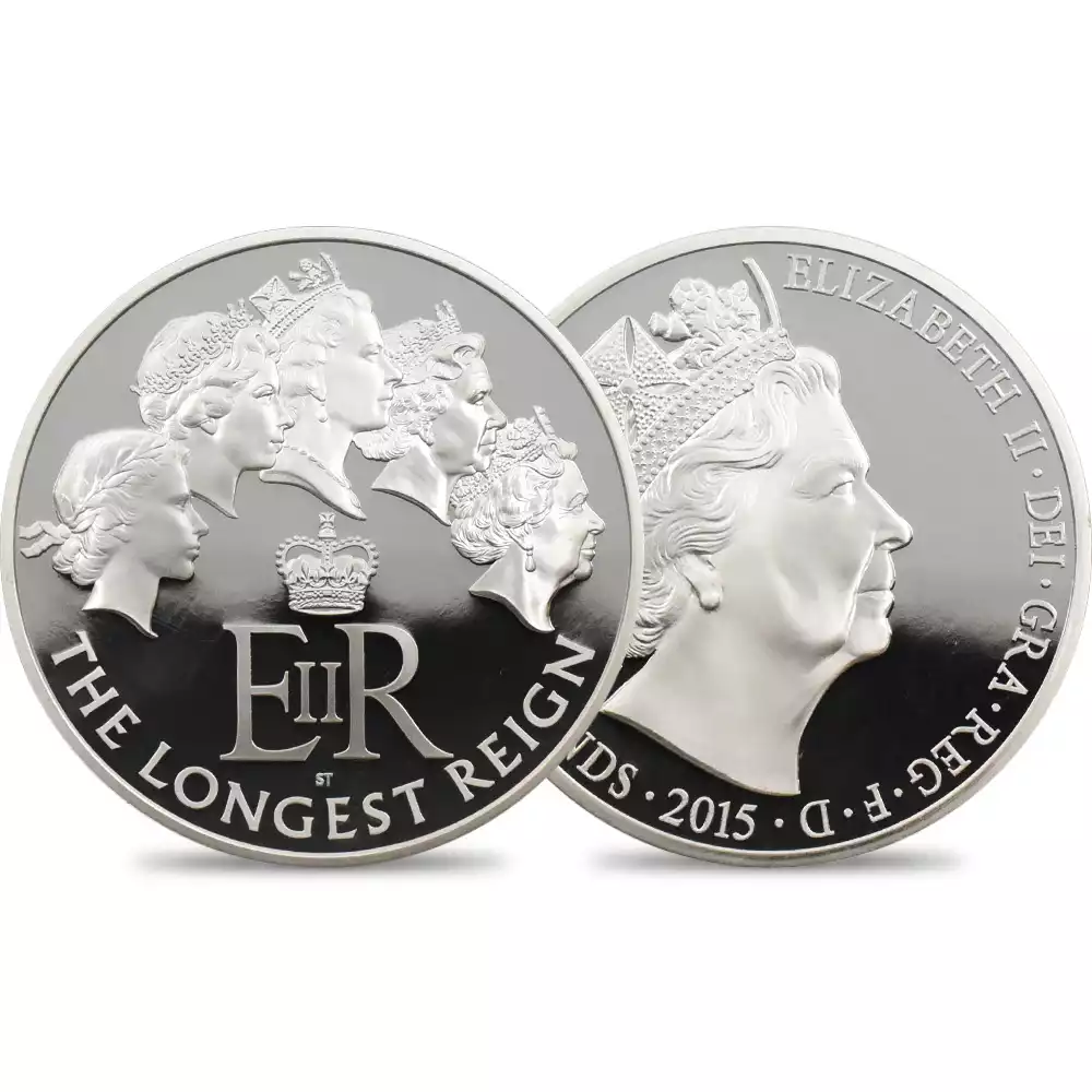 希少発行数99枚‼️2015年イギリス エリザベス２世在位最長記念 ５オンス銀貨 最長在位記念 エリザベス2世 2015 イギリス 5オンス 銀貨 NGC コイン