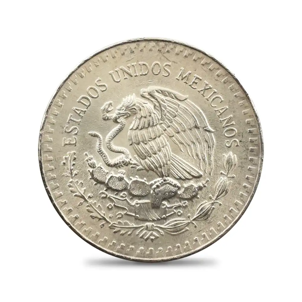 地金型3：5988 メキシコ 1985 リベルタード 1オンス銀貨【1枚】 (コインケース付き)