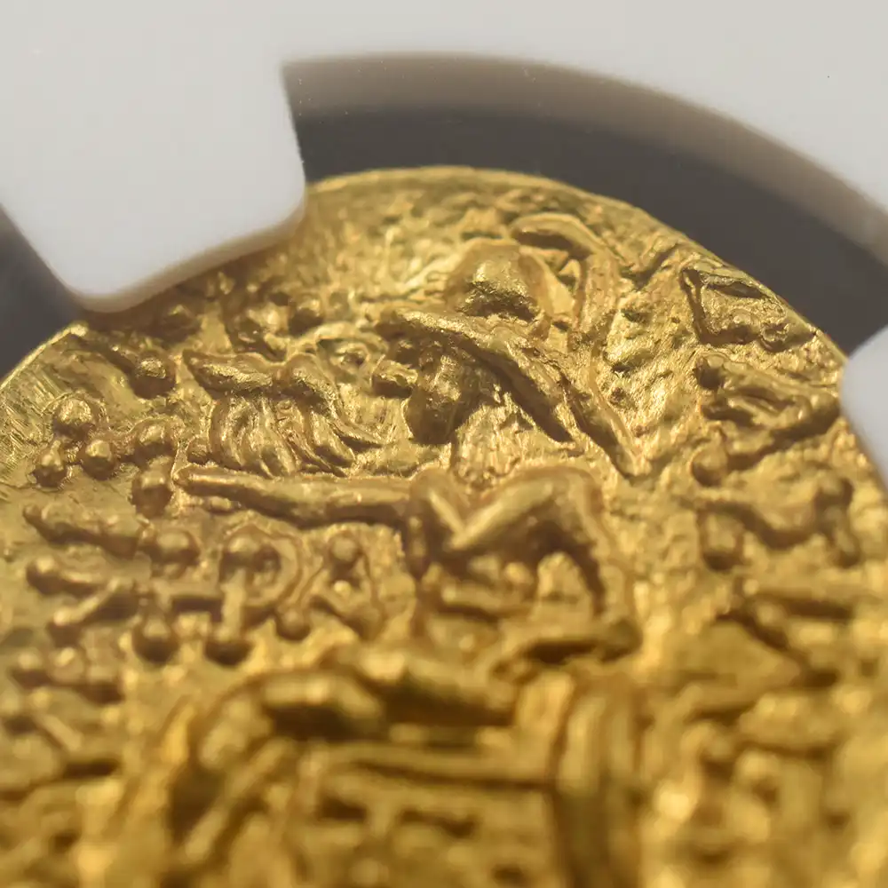 古代コイン9：5993 古代ギリシャ ポントス王国 紀元前120-63 ミトラダテス6世 スターテル金貨 リシマコスタイプ NGC MS Strike: 4/5 Surface: 5/5