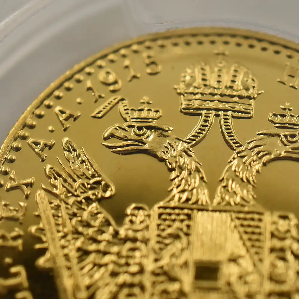 アンティークコイン10：5995 オーストリア 1915 フランツ・ヨーゼフ1世 ダカット 金貨 リストライク PCGS MS68PL