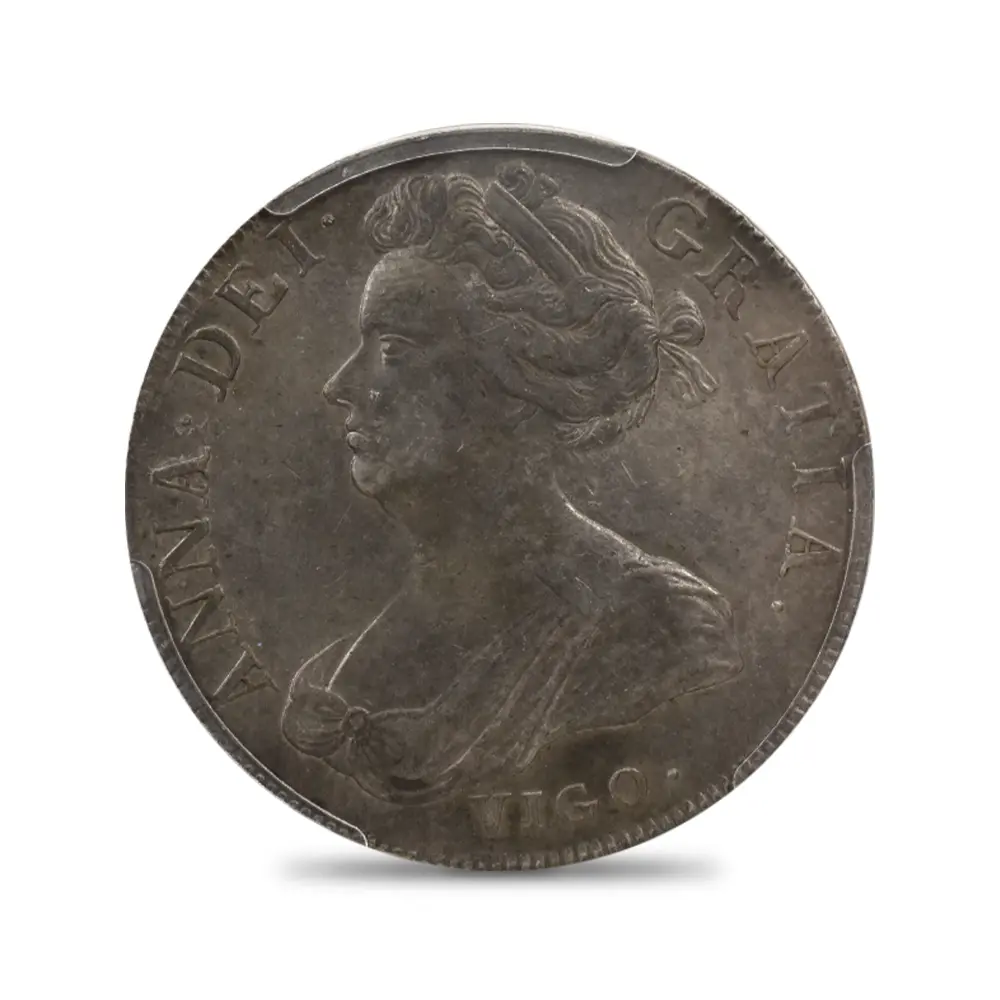 アンティークコイン2：5997 1703 アン女王 VIGO クラウン銀貨 PCGS XF45