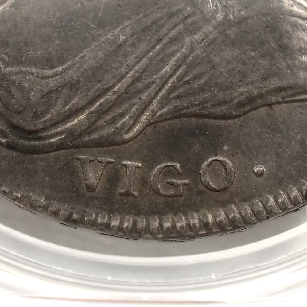 アンティークコイン8：5997 1703 アン女王 VIGO クラウン銀貨 PCGS XF45