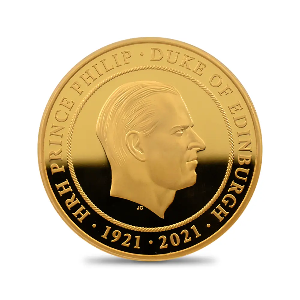 モダンコイン2：6003 マルタ 2021 フィリップ殿下 追悼記念 50ユーロ 金貨 PCGS PR70DC COA付き