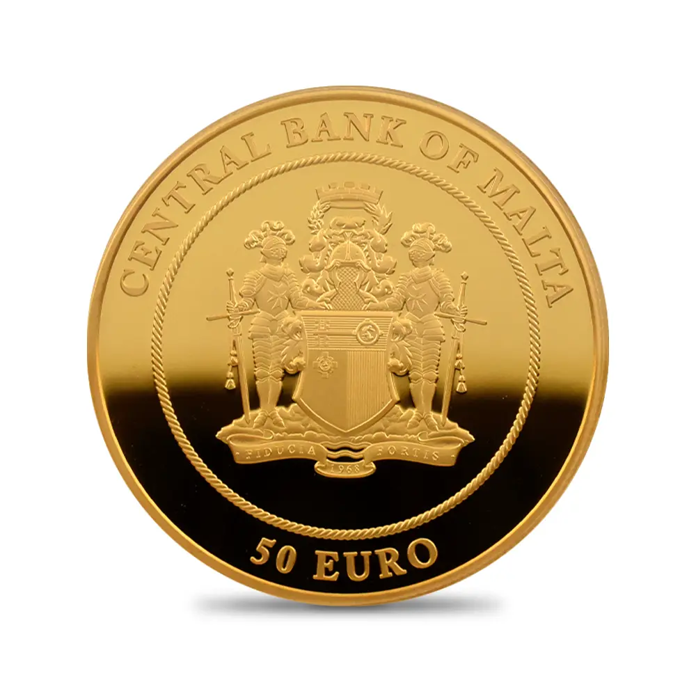 モダンコイン3：6003 マルタ 2021 フィリップ殿下 追悼記念 50ユーロ 金貨 PCGS PR70DC COA付き