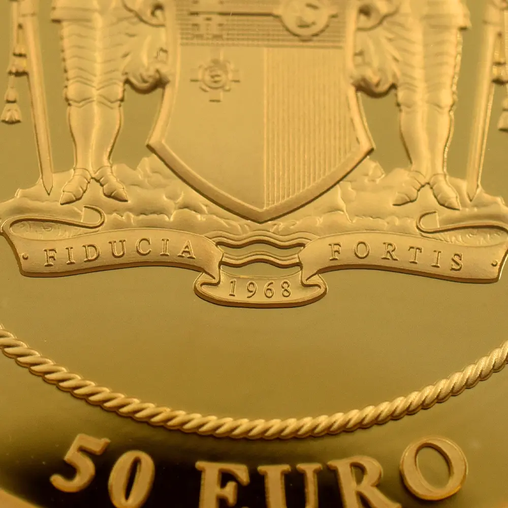 モダンコイン11：6003 マルタ 2021 フィリップ殿下 追悼記念 50ユーロ 金貨 PCGS PR70DC COA付き