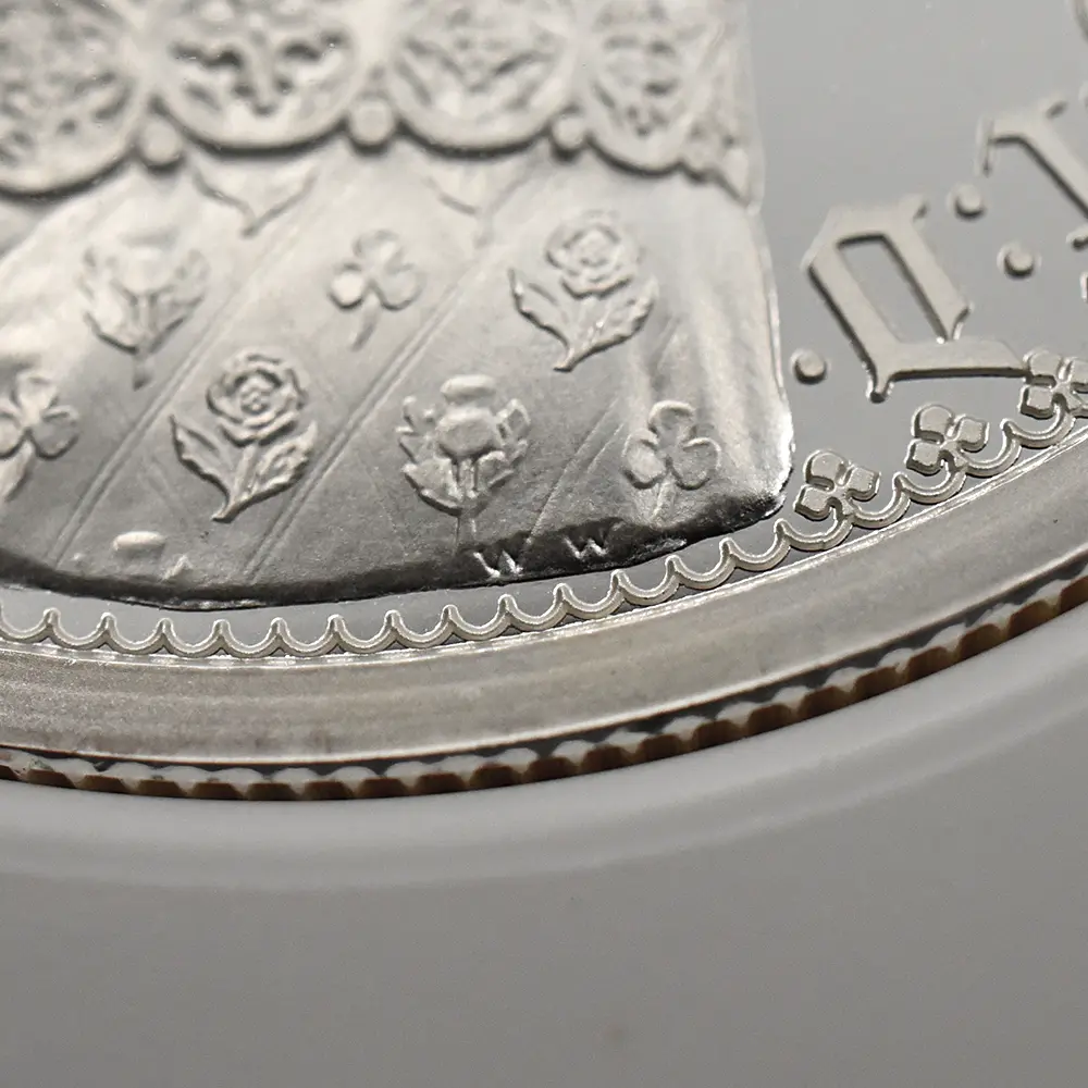 モダンコイン12：6005 2021 エリザベス2世 ゴチッククラウン・ポートレート 5ポンド2オンス銀貨 発行即日鑑定品 NGC PF70UC 箱付き
