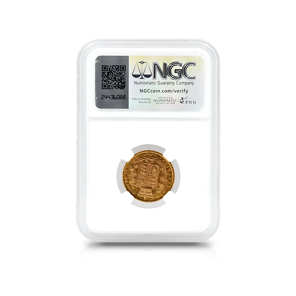 アンティークコイン5：6008 1871 ヴィクトリア女王 ヤングヘッド ソブリン金貨 NGC MS64