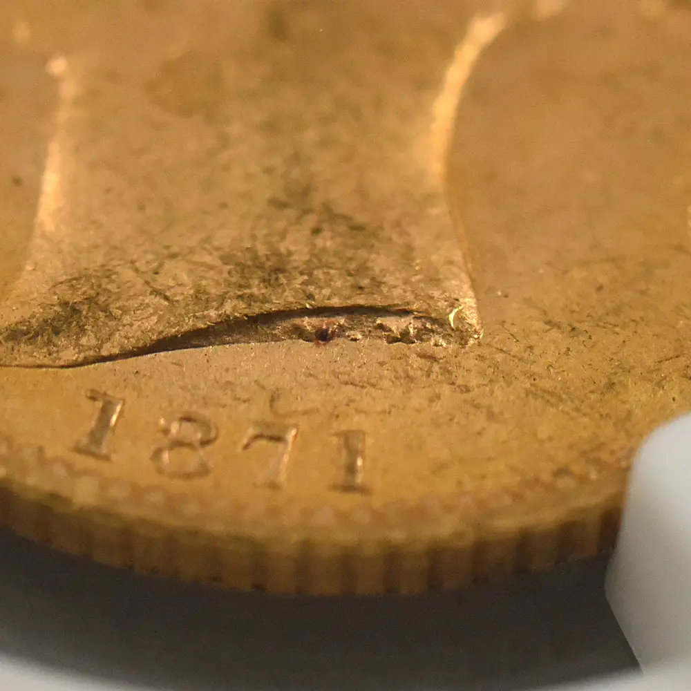 アンティークコイン9：6008 1871 ヴィクトリア女王 ヤングヘッド ソブリン金貨 NGC MS64