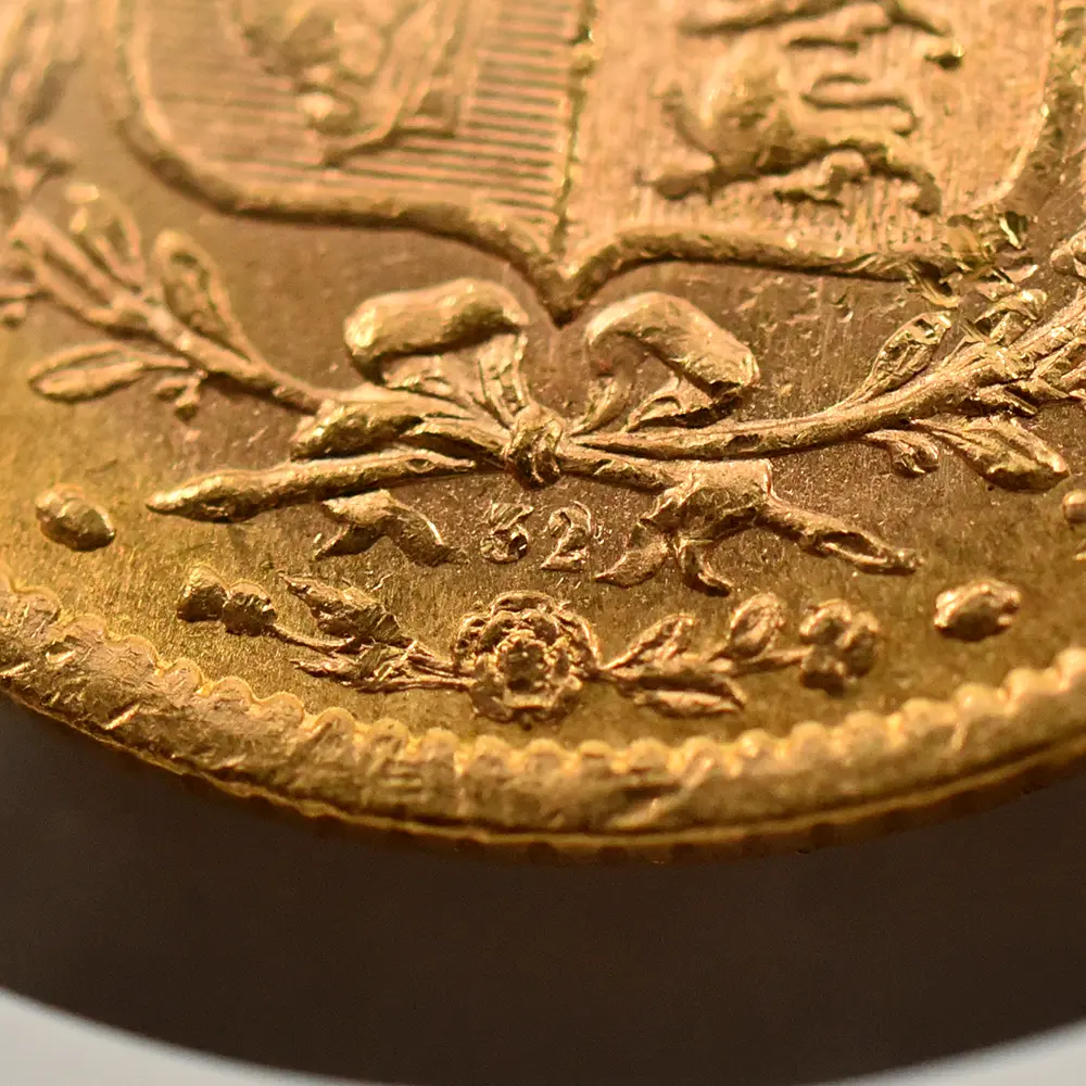 アンティークコイン12：6008 1871 ヴィクトリア女王 ヤングヘッド ソブリン金貨 NGC MS64
