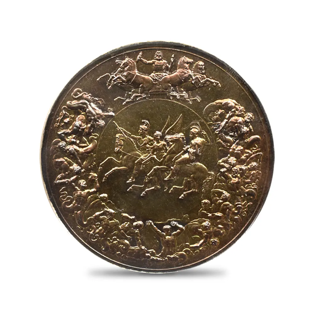 メダル3：6014 1990 ワーテルローの戦い 175周年記念 銀メダル PCGS SP64 Eimer-2166 箱付き