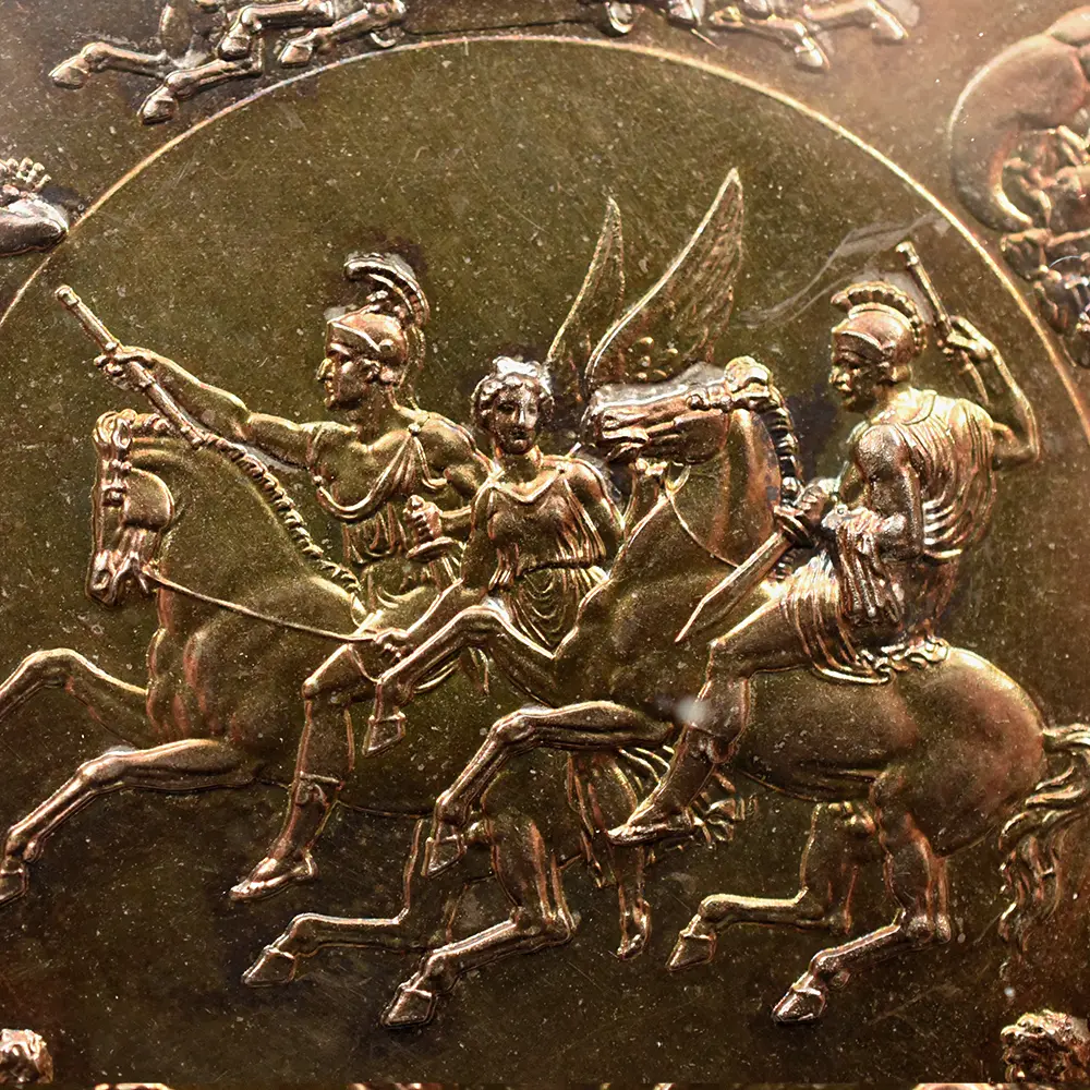 メダル13：6014 1990 ワーテルローの戦い 175周年記念 銀メダル PCGS SP64 Eimer-2166 箱付き