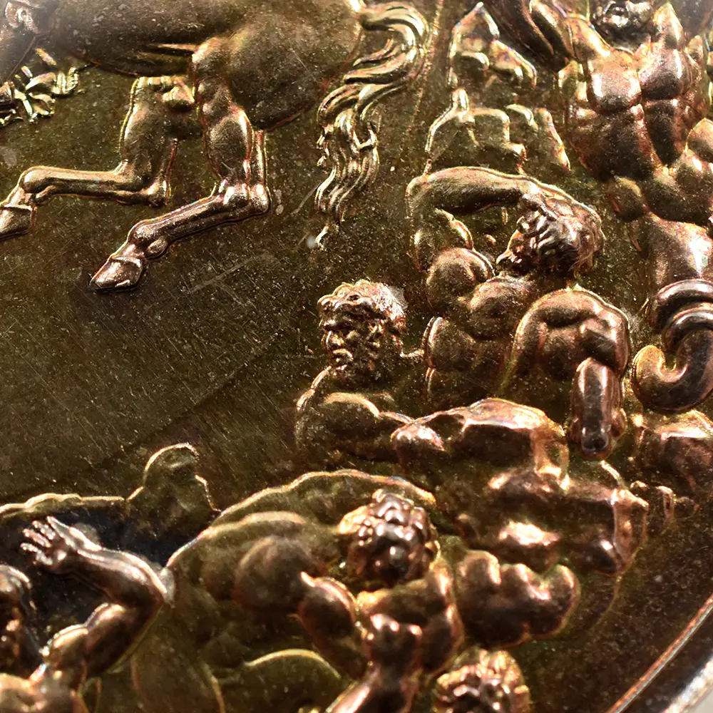 メダル14：6014 1990 ワーテルローの戦い 175周年記念 銀メダル PCGS SP64 Eimer-2166 箱付き