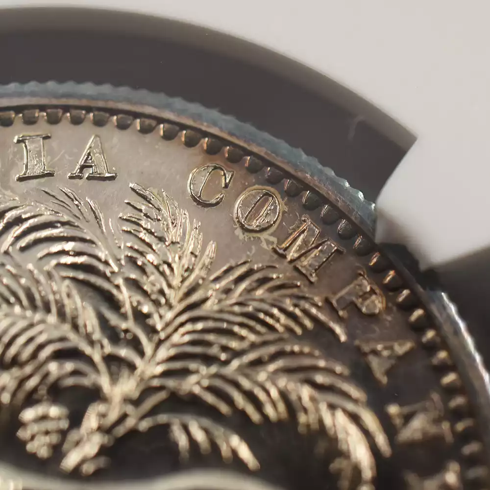 アンティークコイン10：3339 東インド会社 1854 ヴィクトリア女王 2モハール・モハール・10ルピー・5ルピー銀貨4枚セット リストライク NGC PF62-66