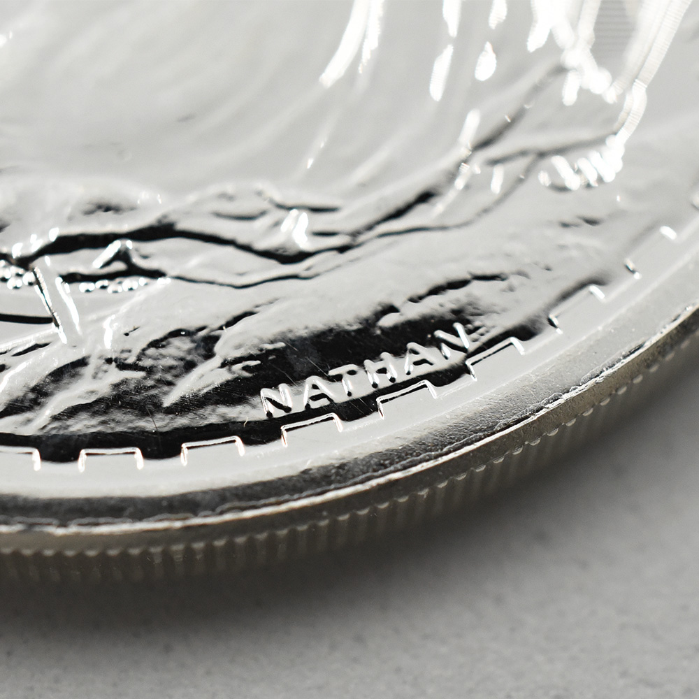 地金型s7：1609 2022 エリザベス2世 ブリタニア 2ポンド1オンス地金型銀貨