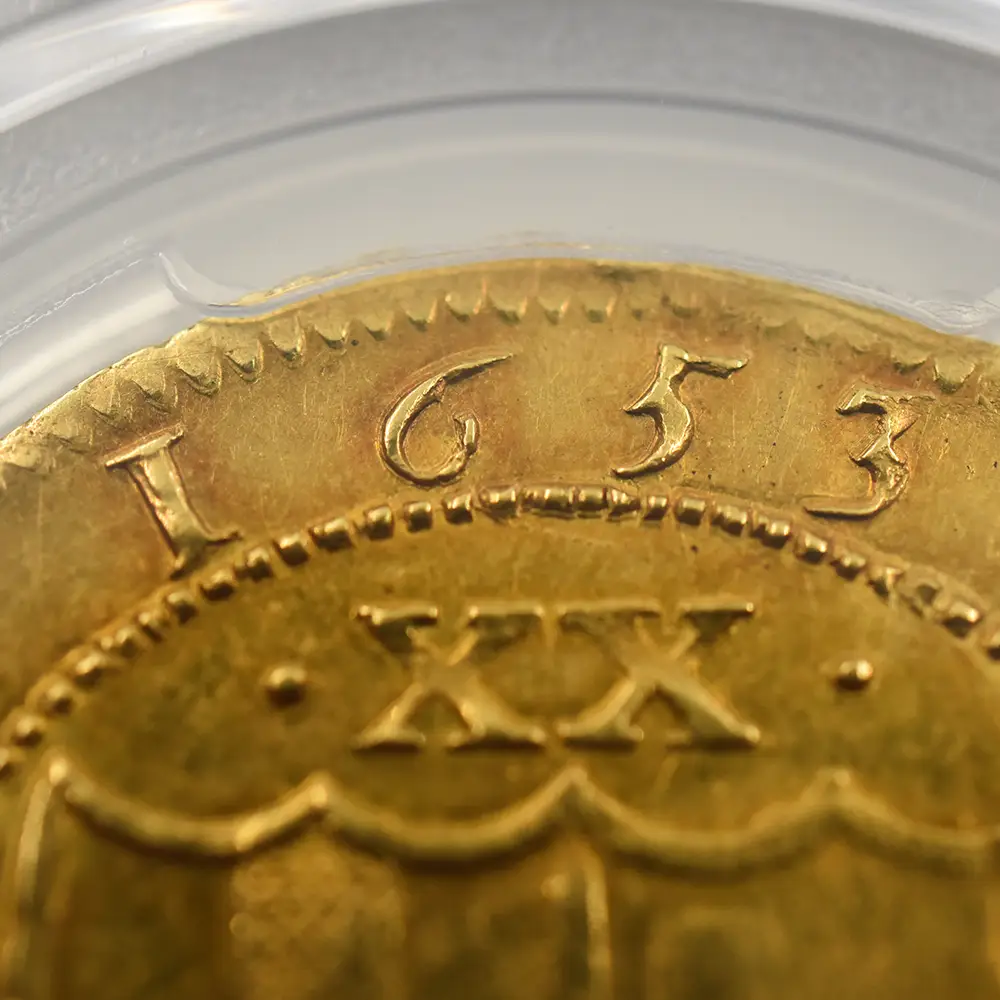 アンティークコイン7：6033 1653 コモンウェルス ユナイト金貨 PCGS MS62 S-3208