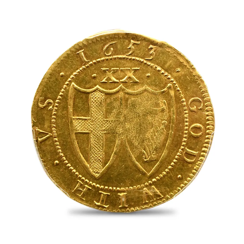 アンティークコイン2：6033 1653 コモンウェルス ユナイト金貨 PCGS MS62 S-3208